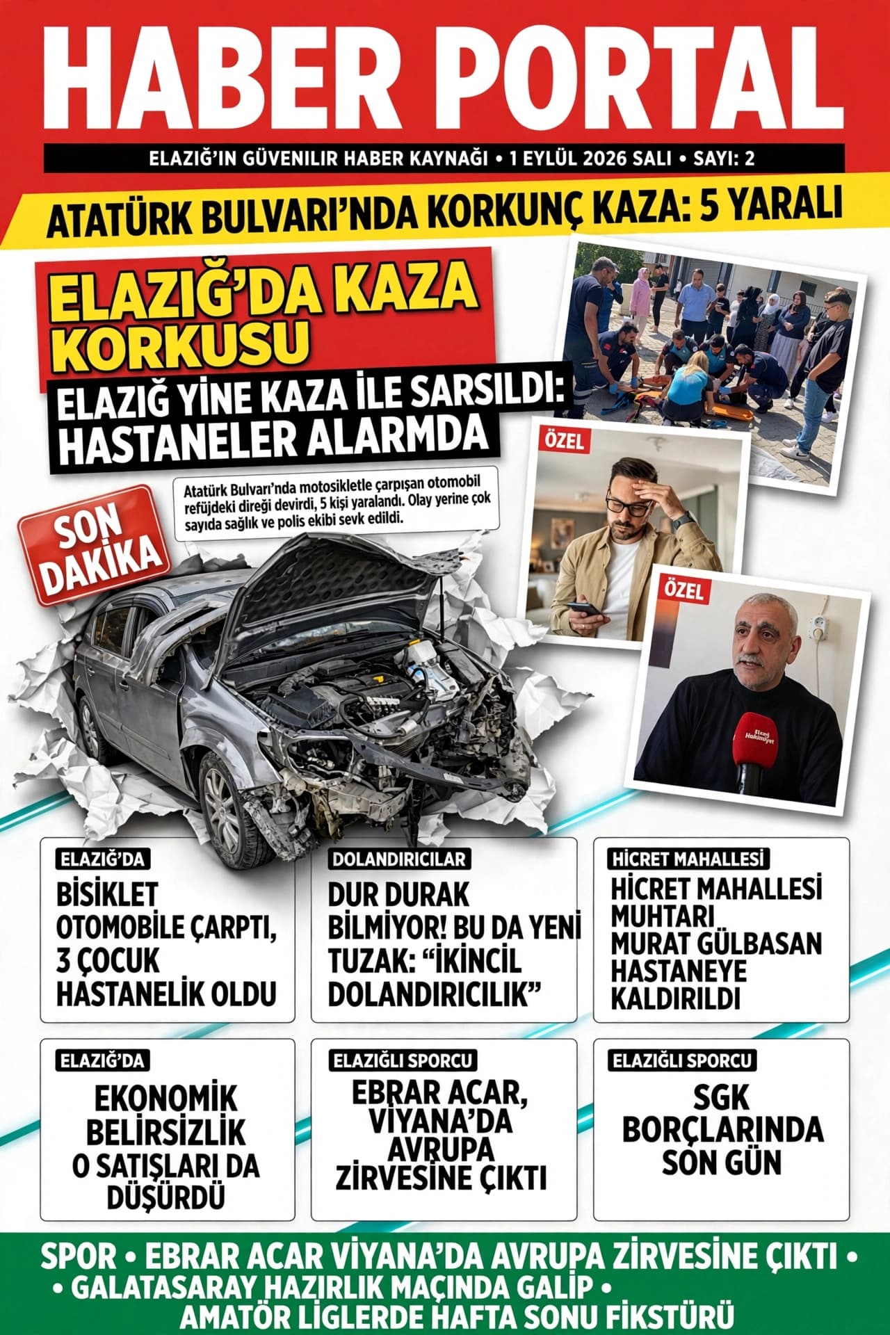Haber Portal — 1 Eylül 2026 Salı