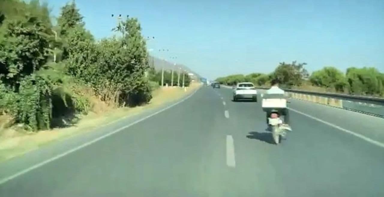 Denizli'de faciadan dönülen anlar araç kamerasında