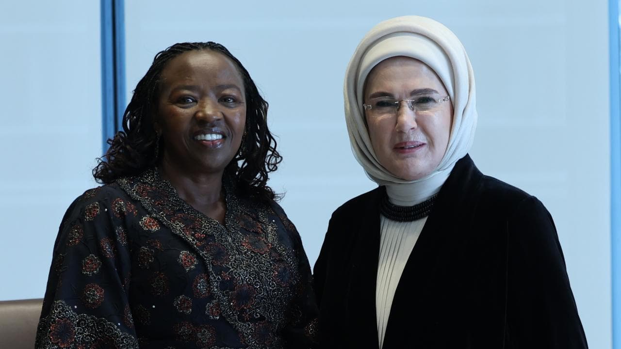 Emine Erdoğan, Kenya Cumhurbaşkanı'nın eşi Rachel Ruto ile bir araya geldi