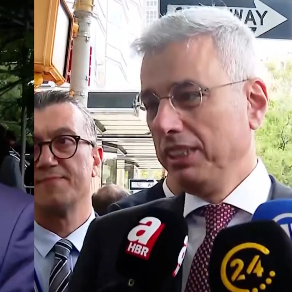 Bakanlar Kacır ve Memişoğlu New York'ta A Haber'e konuştu