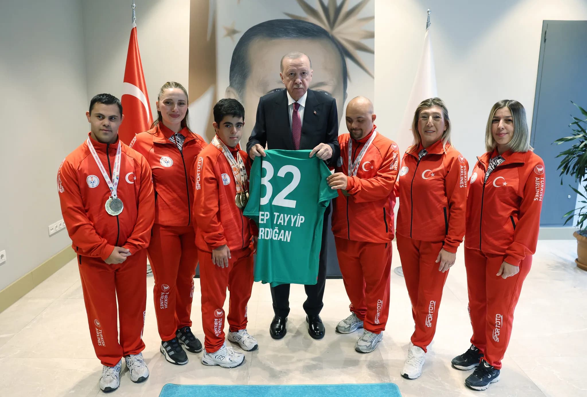Başkan Erdoğan, özel sporcuları kabul etti