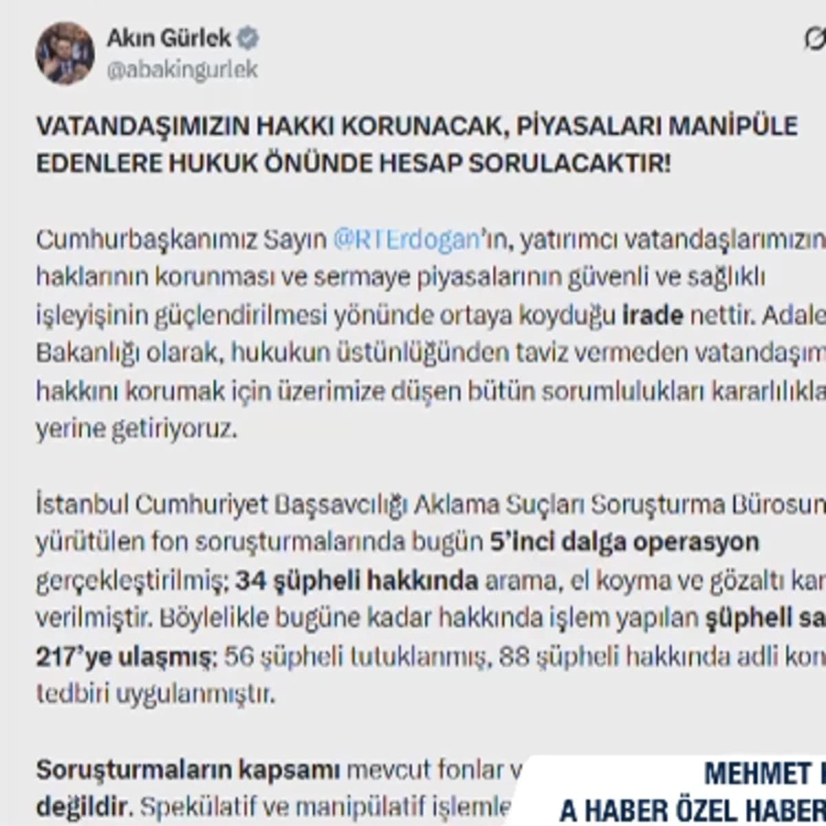 Fon soruşturmasında 5. dalga: 34 şüpheli için gözaltı kararı
