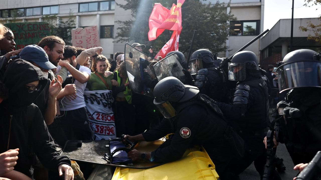 Fransa'da Lise Protestoları Nedeniyle Acil Kriz Zirvesi