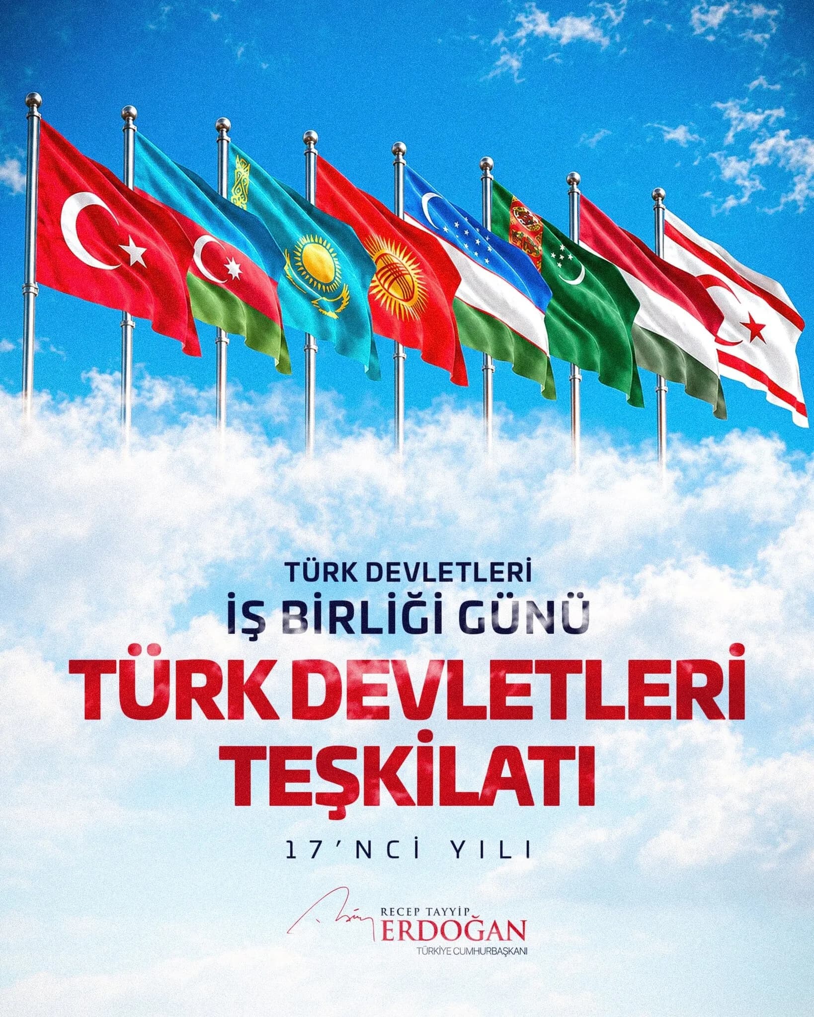 Başkan Erdoğan'dan Türk Devletleri İş Birliği Günü paylaşımı: "Kardeşlik yolunda birliğimiz daim olsun"