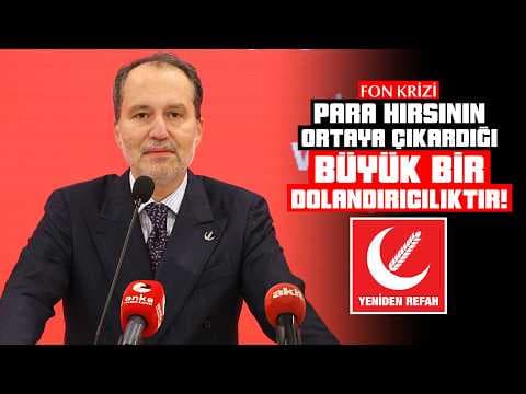 Dr. Fatih Erbakan'dan Fon Krizi Hakkında Sert Açıklama