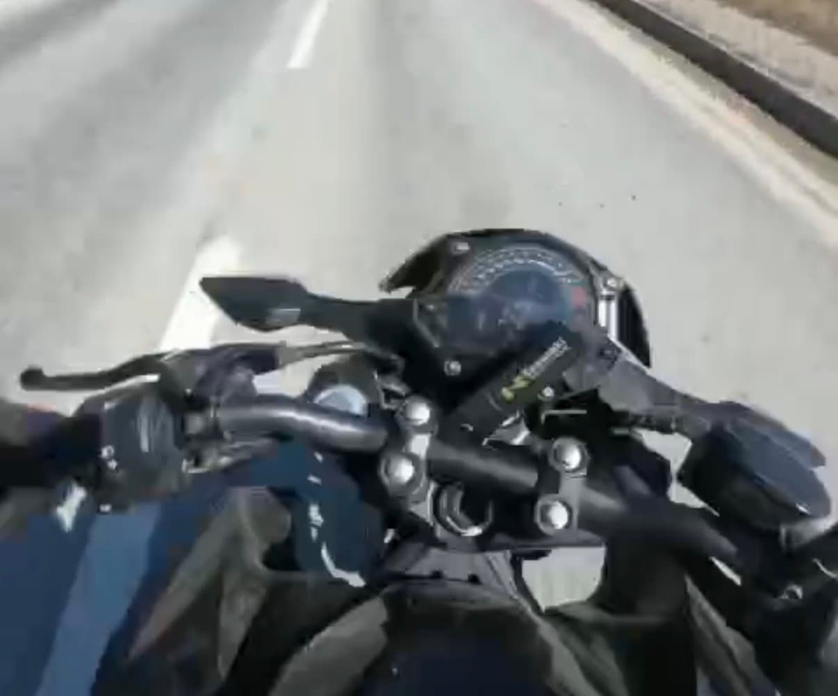 Eskişehir'de Motosiklet Kazası Kask Kamerasına Yansıdı