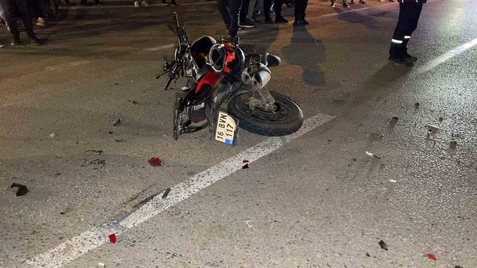 İnegöl'de Motosiklet ile Kamyonet Çarpıştı: 1 Ölü, 1 Ağır Yaralı