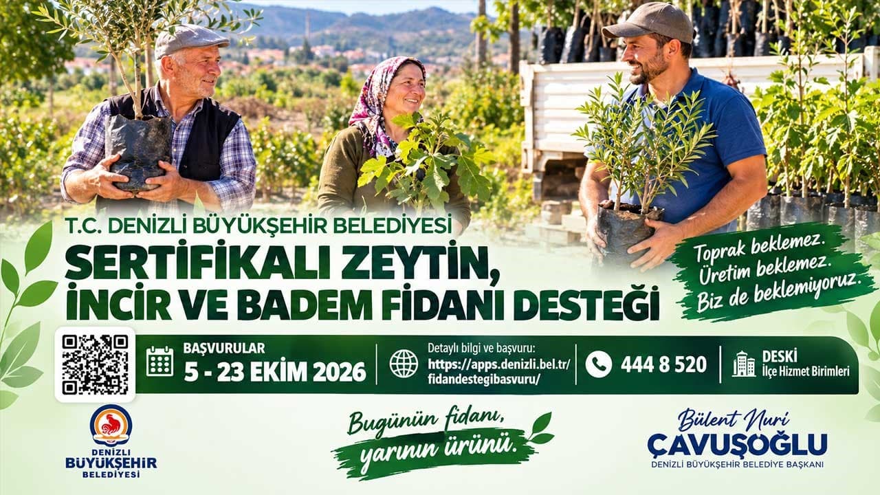 Denizli'de Tarımsal Üretimi Artırmak İçin Fidan Desteği Başlıyor