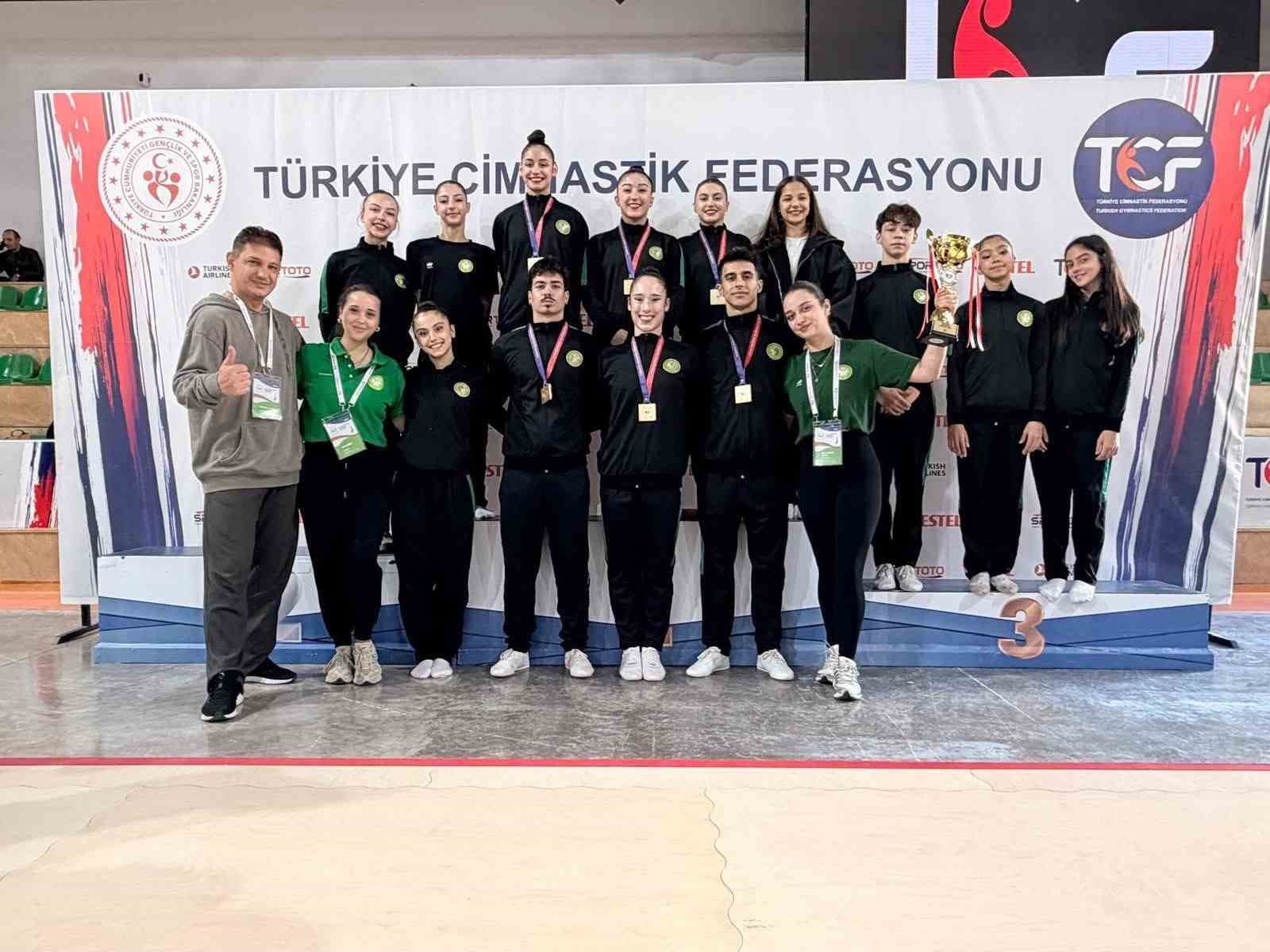 Manisa Büyükşehir Belediyespor Aerobik Cimnastikte Türkiye Şampiyonu