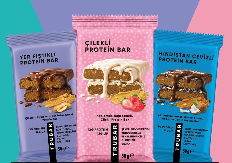 Kuzey Amerika'nın Popüler Protein Bar Markası TRUBAR Türkiye Pazarına Girdi
