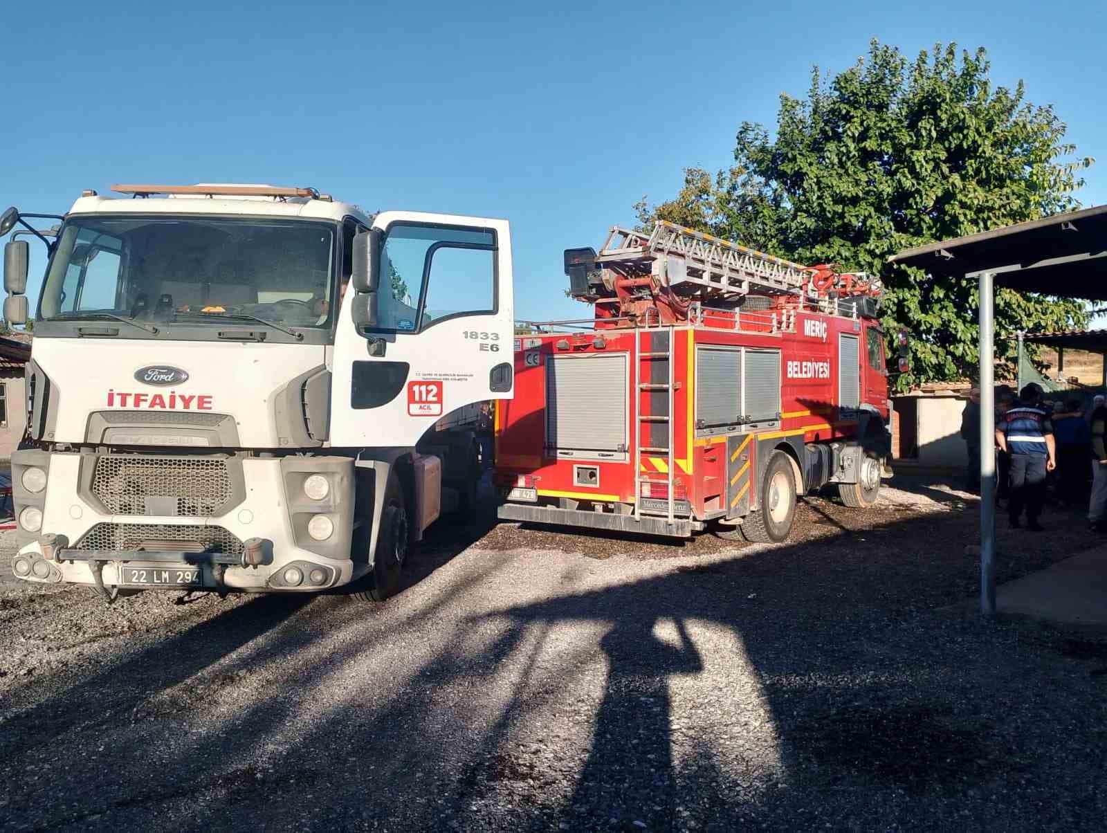 Subaşı Beldesinde Korkutan Ev Yangını