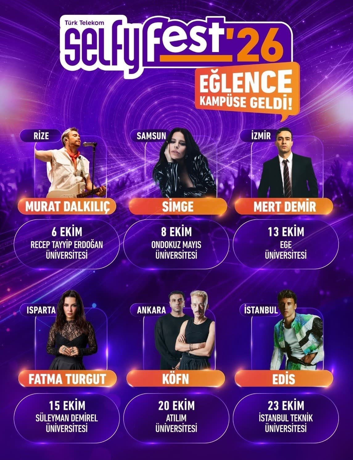 Selfyfest’26 ile Üniversite Kampüslerinde Festival Heyecanı Başlıyor
