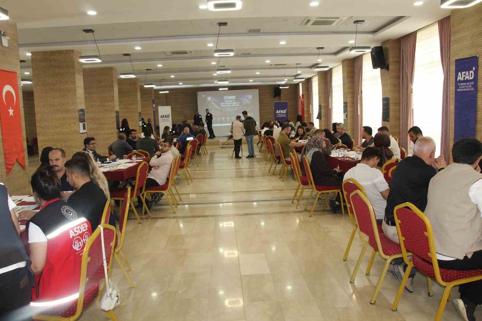 Şırnak'ta 2027-2031 Dönemi Afet Risk Azaltma Planı İçin Çalıştay Düzenlendi