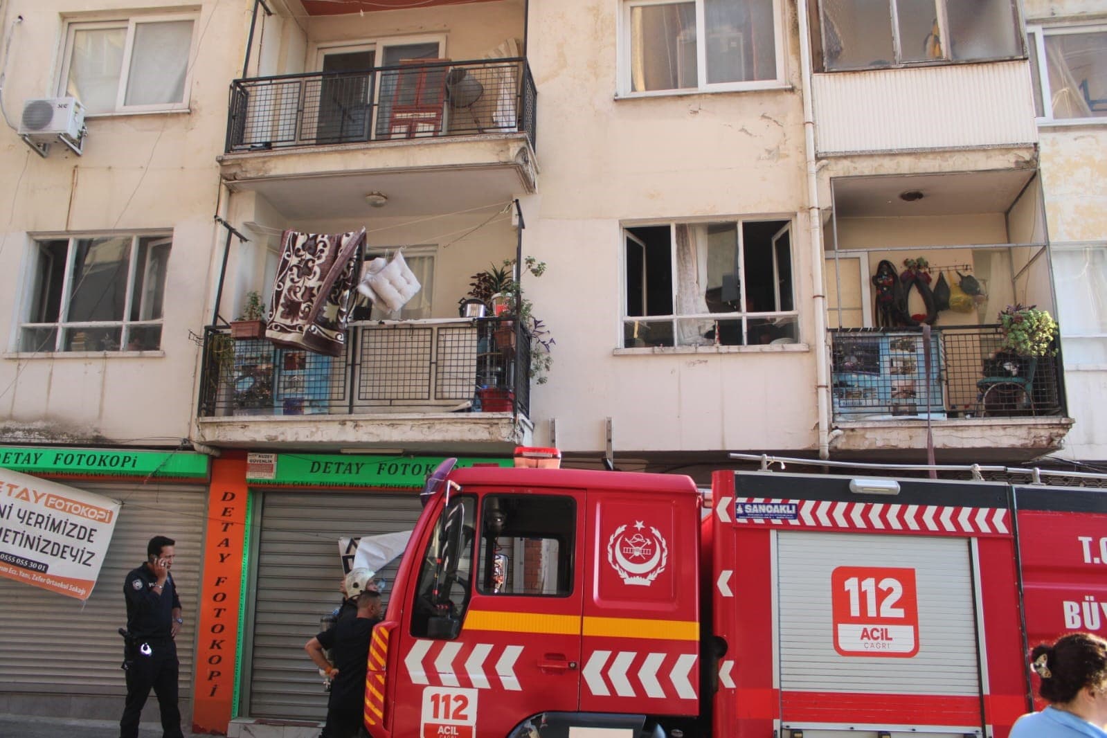 Aydın'da Ocakta Unutulan Yemek Yangına Neden Oldu