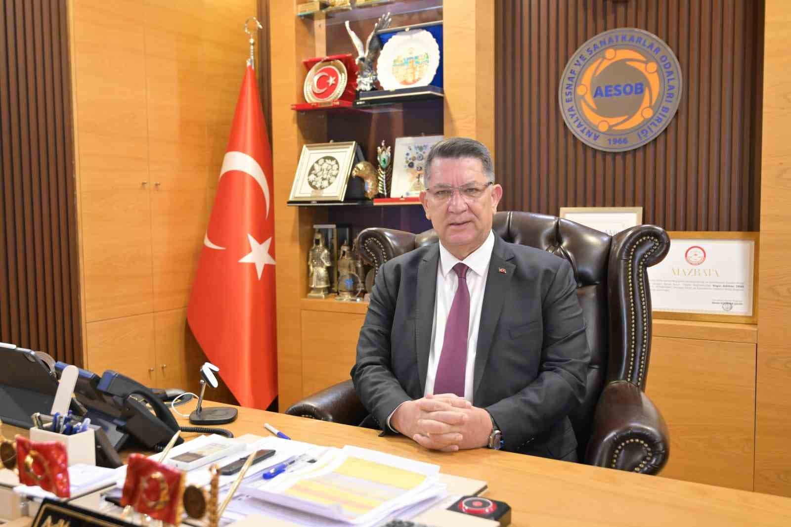 AESOB Başkanı Dere: "Kışa hazırlık güvenilir ve işinin ehli esnafımıza yaptırılmalıdır"