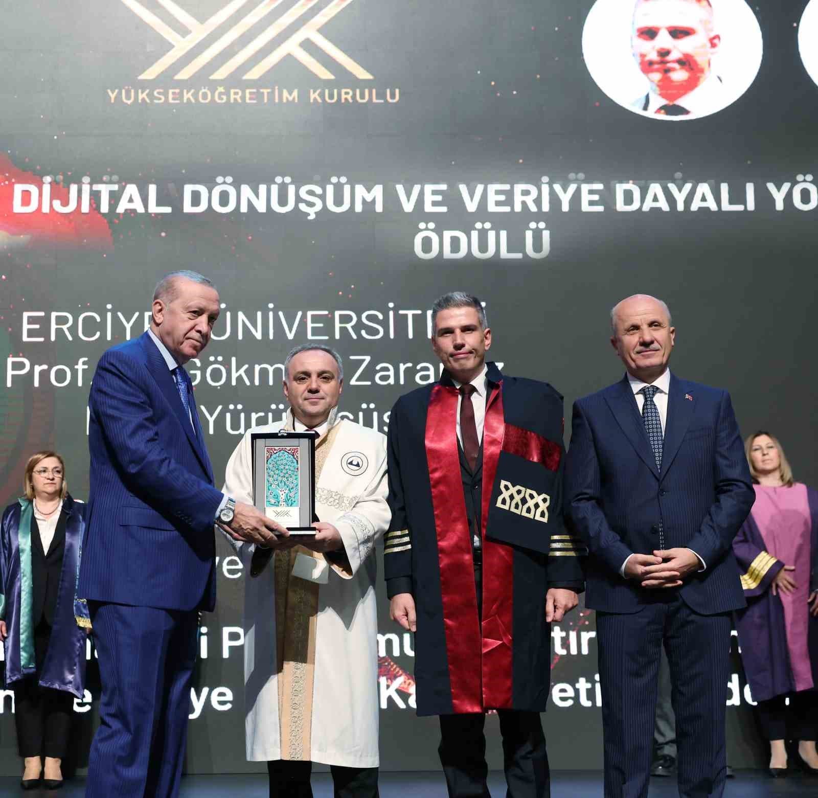 Erciyes Üniversitesi'nin Büyük Veri Platformuna YÖK'ten Üstün Başarı Ödülü