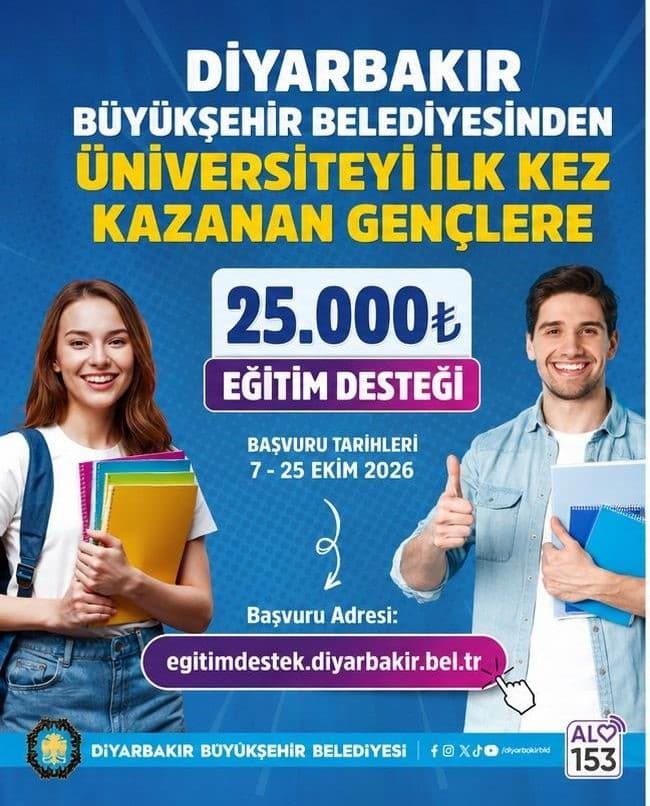 Üniversiteye Yeni Başlayan Öğrencilere 25 Bin Lira Eğitim Desteği