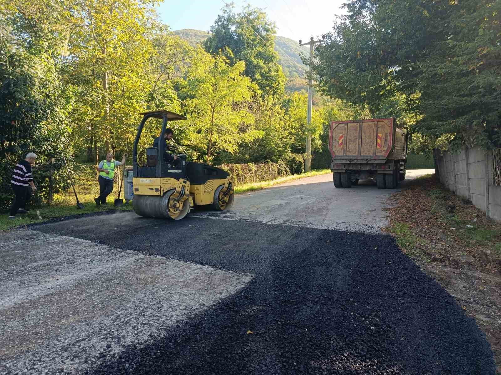 Gölyaka'nın Gökçedere ve Taşlık Köylerinde Yol Çalışmaları Tamamlandı