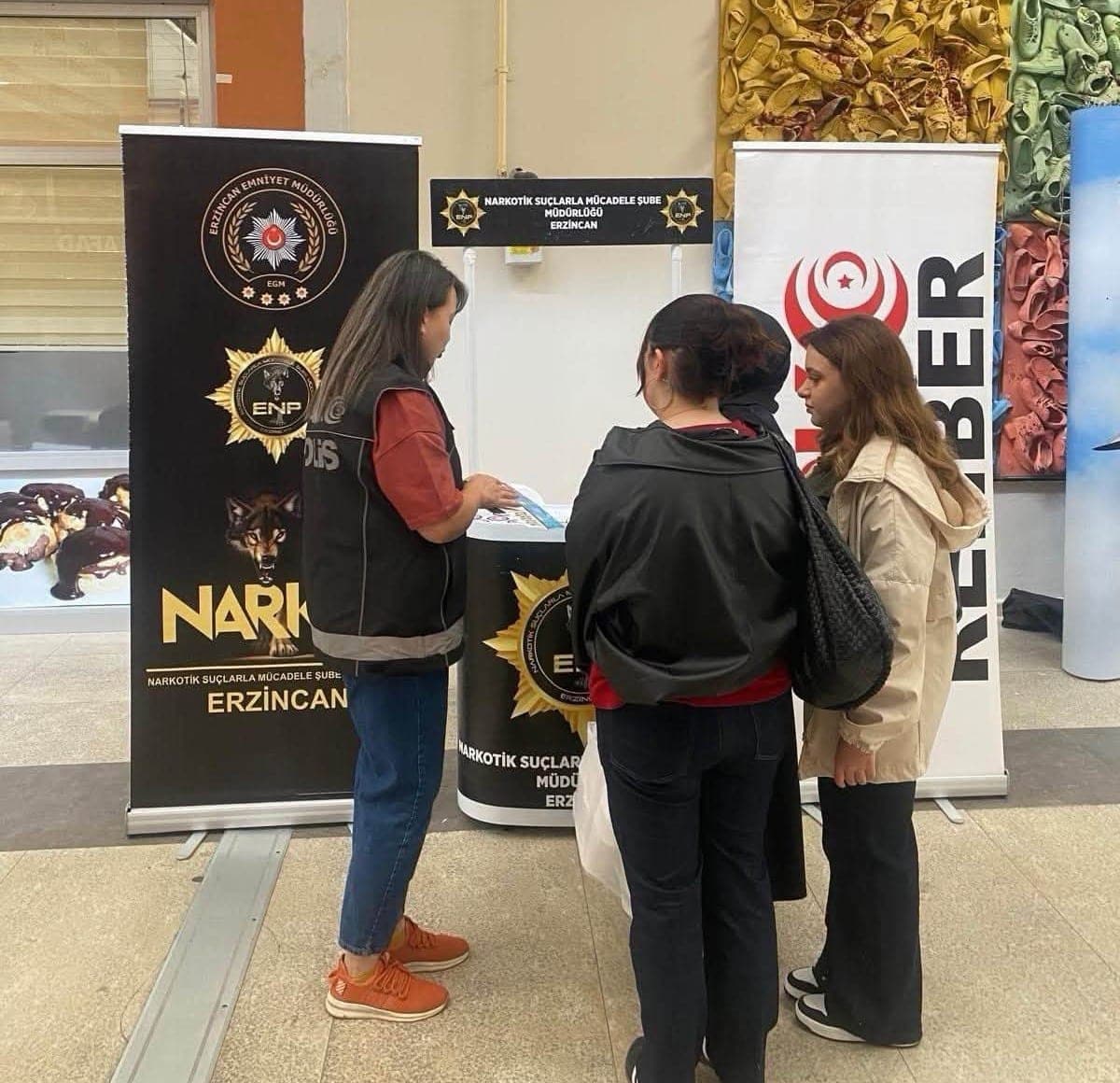 Erzincan'da Uyuşturucuyla Mücadele İçin Geniş Kapsamlı Farkındalık Çalışması