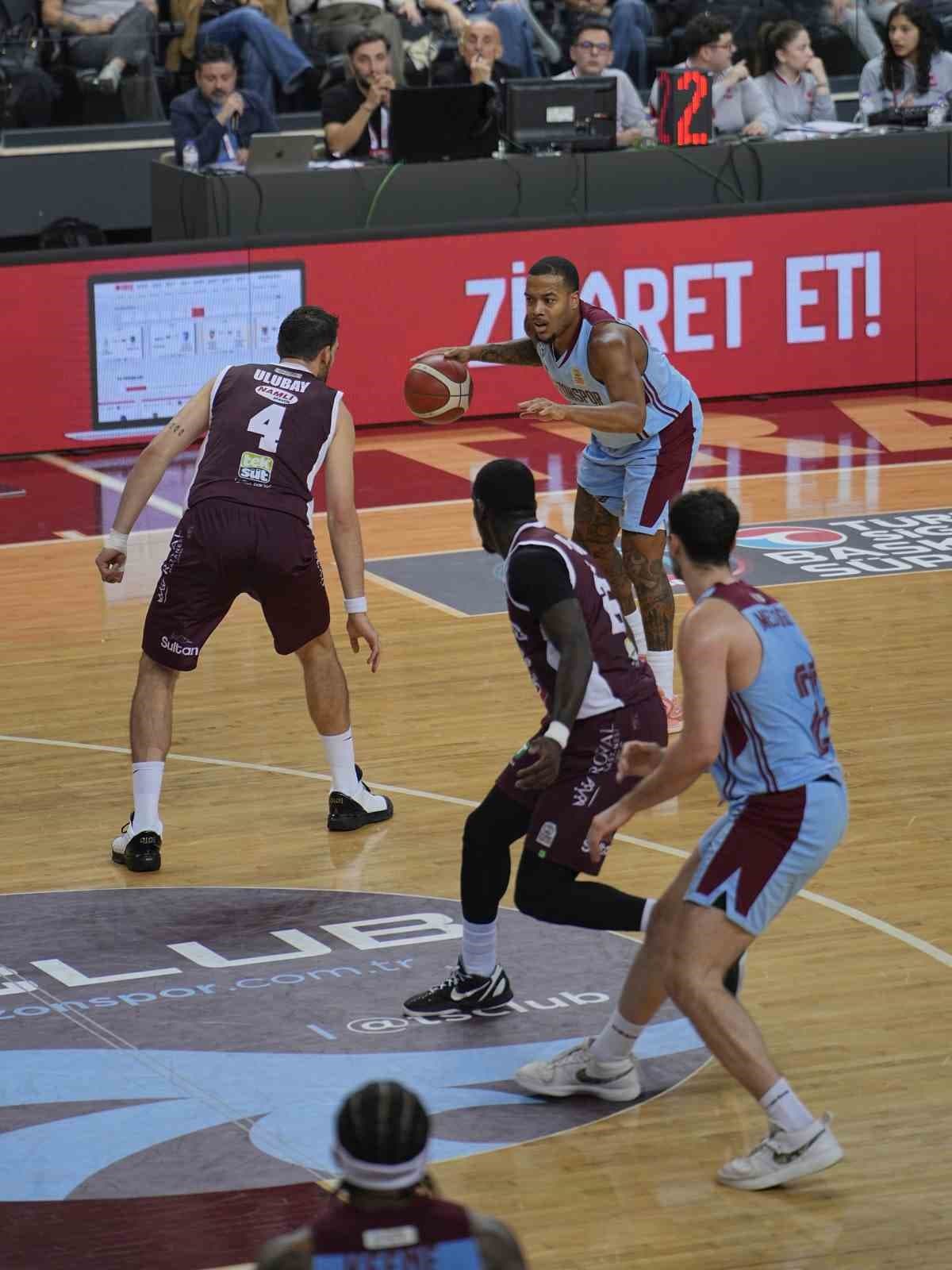 Basketbol Süper Ligi'nde Trabzonspor Bordo Bandırma'yı Devirdi