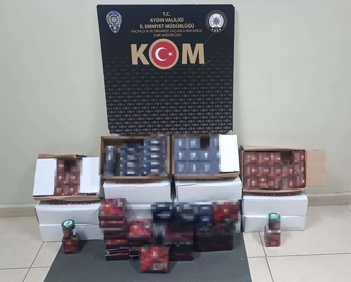 Aydın'da Kaçak Ürün Operasyonu: 511 Parça Malzeme Ele Geçirildi