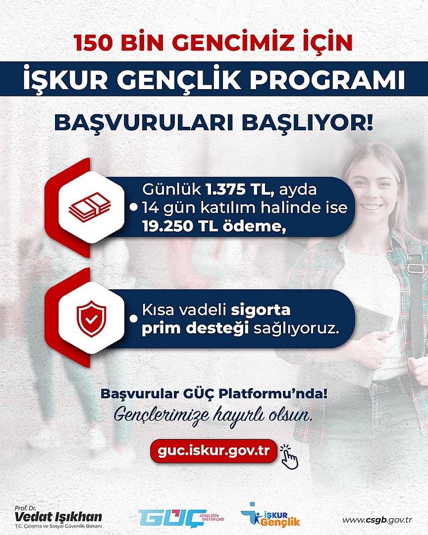 İŞKUR Gençlik Programı'nda Yeni Dönem: 150 Bin Öğrenciye Kapı Açılıyor
