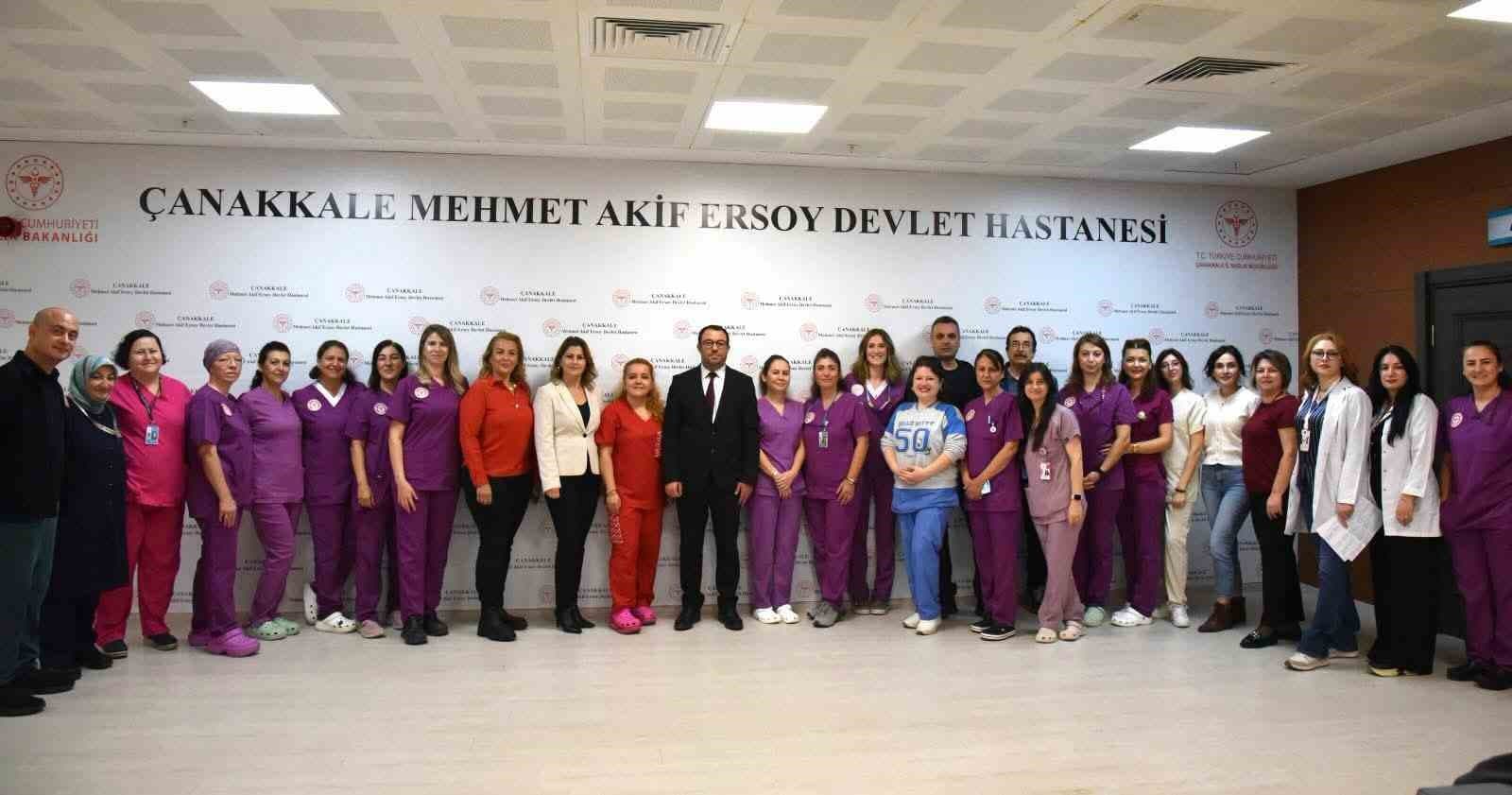 Çanakkale Devlet Hastanesi'ne Düşük Sezaryen Oranı Başarısı İçin Teşekkür