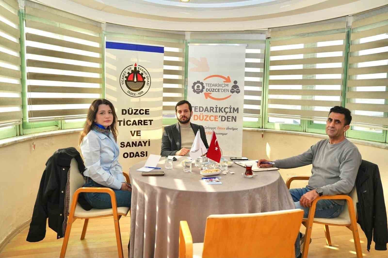 Düzce'de Yerel Tedarik Zincirini Güçlendirme Görüşmeleri Sürüyor