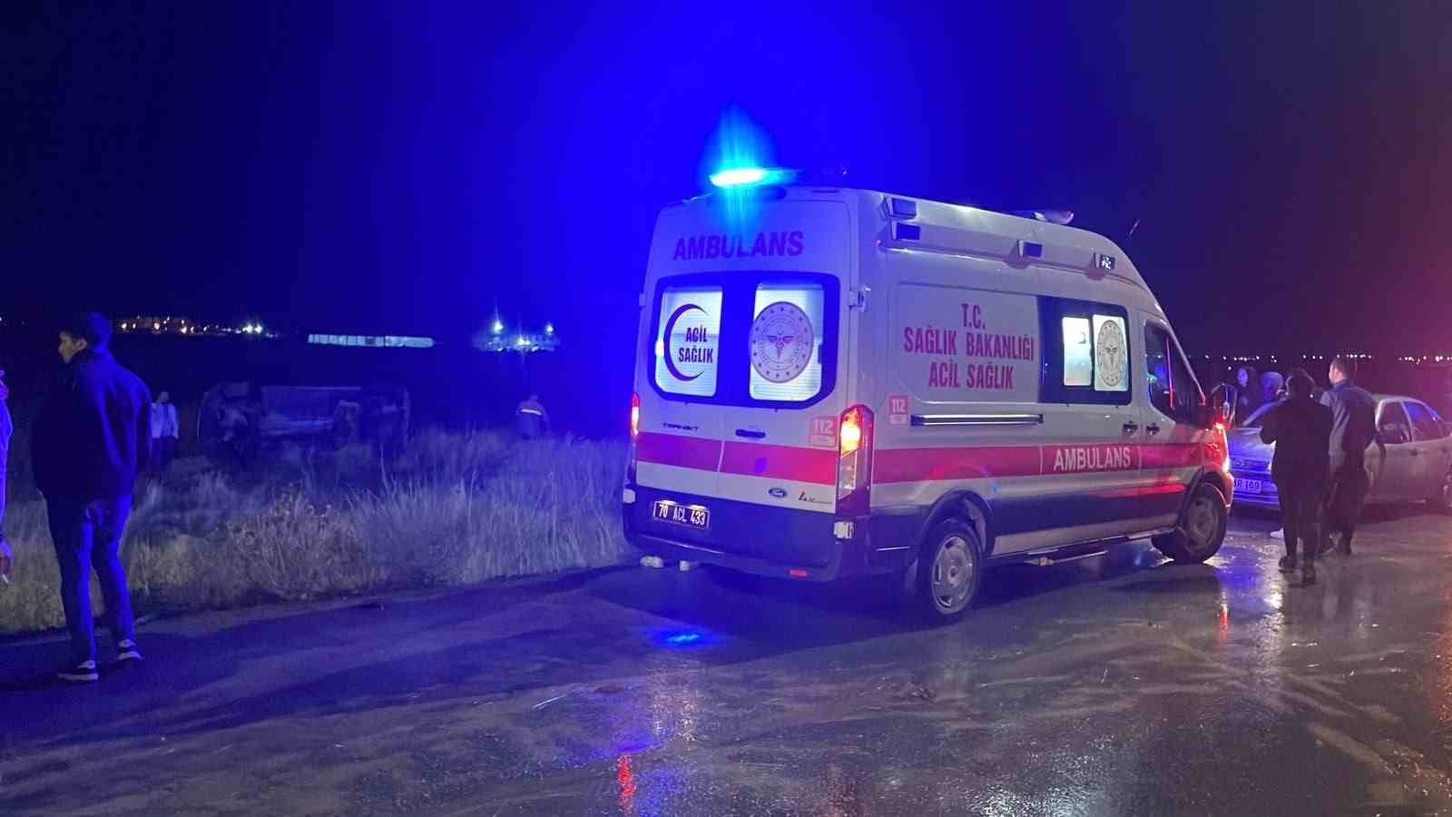 Karaman'da Yağmur Kaynaklı Trafik Kazası: 1 Yaralı