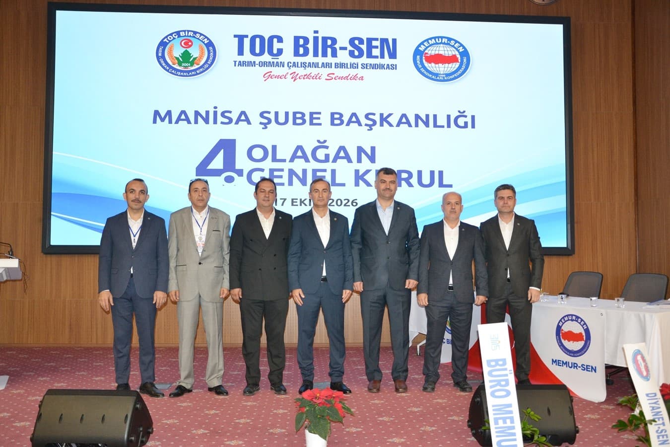 TOÇ Bir-Sen Manisa Şubesi'nde Uğur Bayil Yeniden Başkan Seçildi