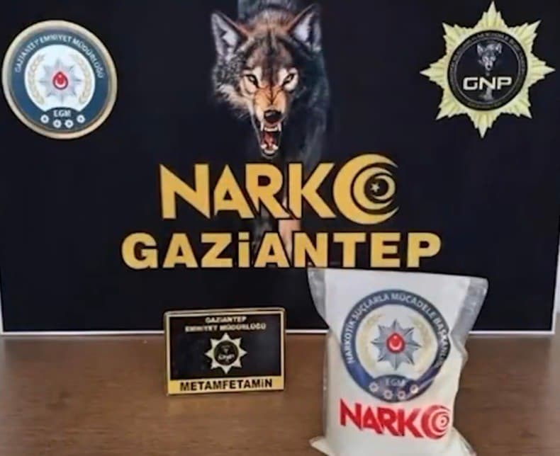 Gaziantep'te Uyuşturucu Operasyonu: 1 Kilogram Metamfetamin Yakalandı