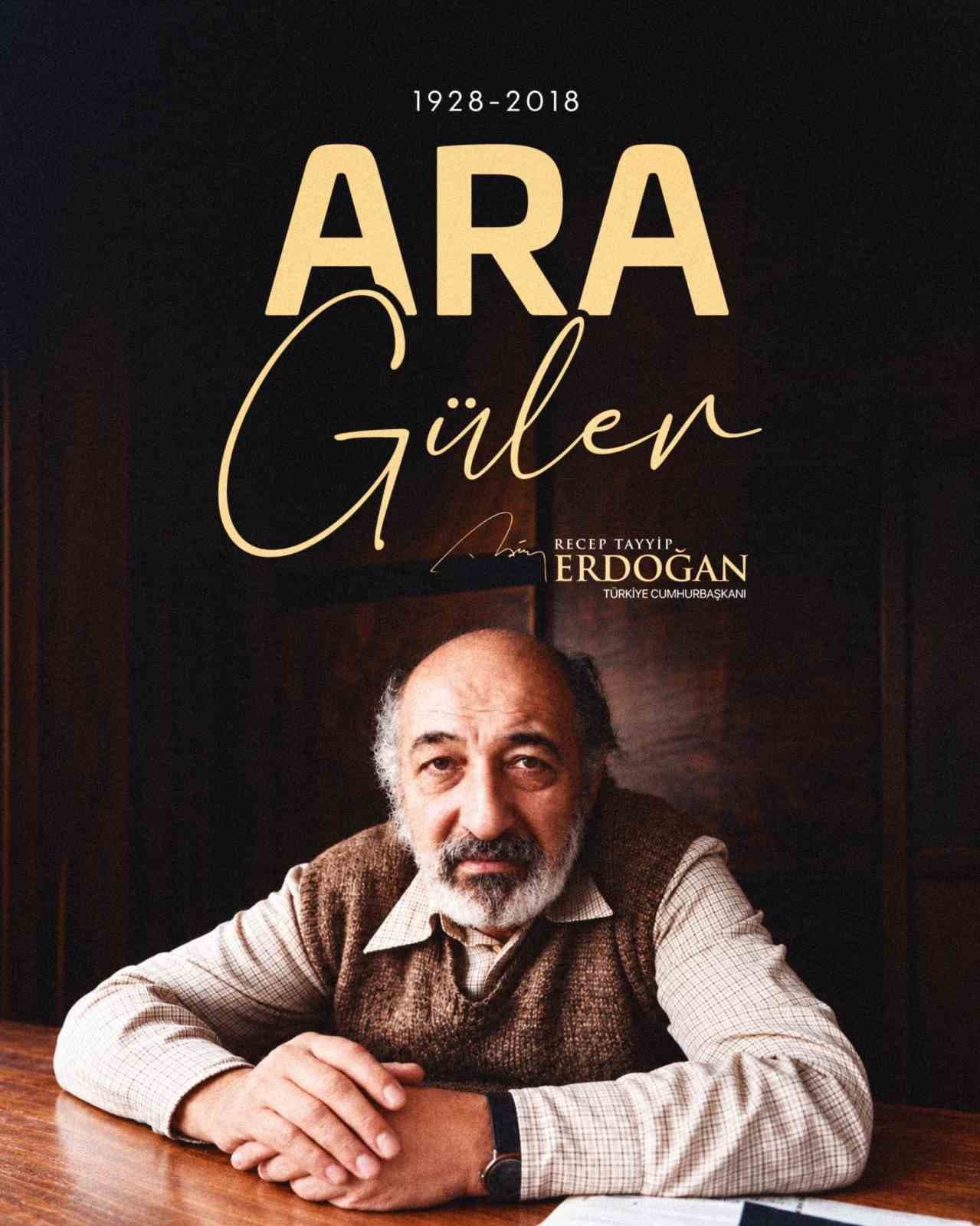 Cumhurbaşkanı Erdoğan'dan Ara Güler'e Vefat Yıldönümü Mesajı