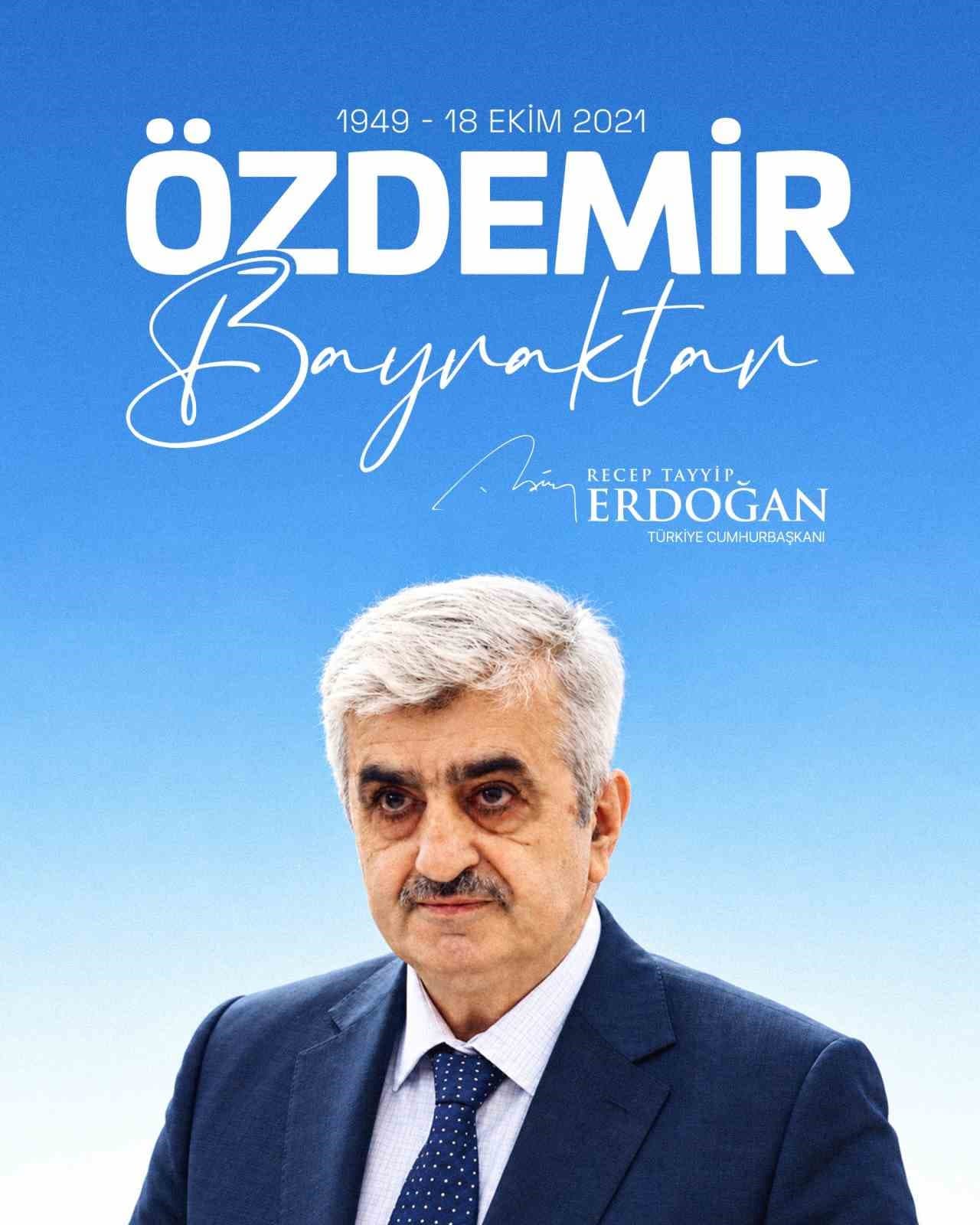 Cumhurbaşkanı Erdoğan'dan Özdemir Bayraktar'a Vefat Yıldönümü Mesajı