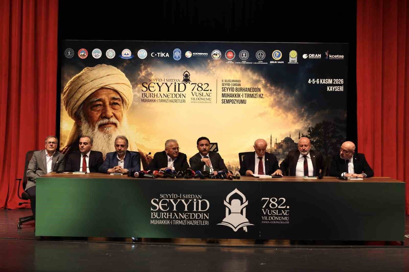 Kayseri’nin manevi mimarı Seyyid Burhaneddin Hazretleri anılacak