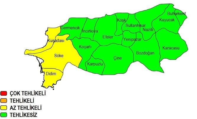 Aydın’ın batısına kuvvetli yağış uyarısı