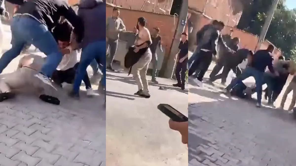 Bursa'da alacak kavgası kamerada! Müteahhit ve işçiler birbirine girdi, 8 yaralı