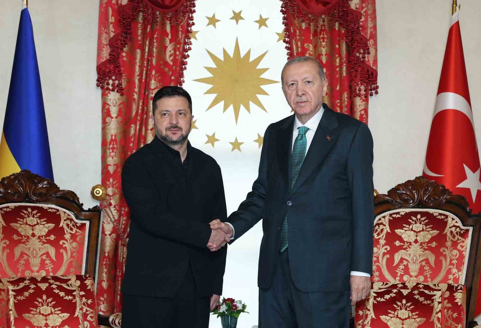 Cumhurbaşkanı Erdoğan, Zelenskiy ile Dolmabahçe’de bir araya geldi