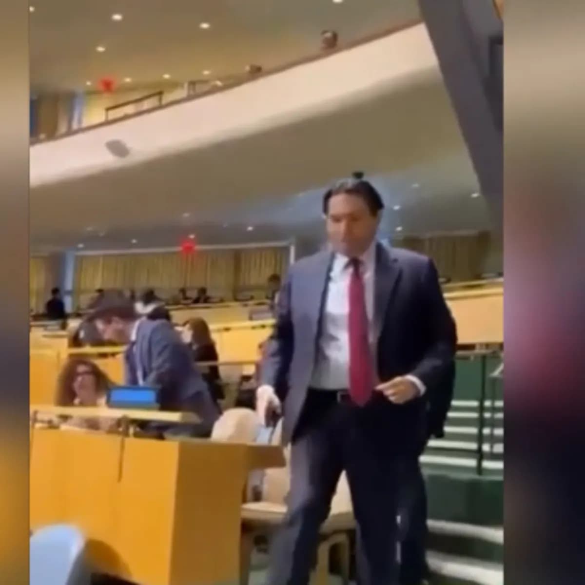 Cumhurbaşkanı Erdoğan BM'de Konuşurken İsrail Heyeti Salonu Terk Etti