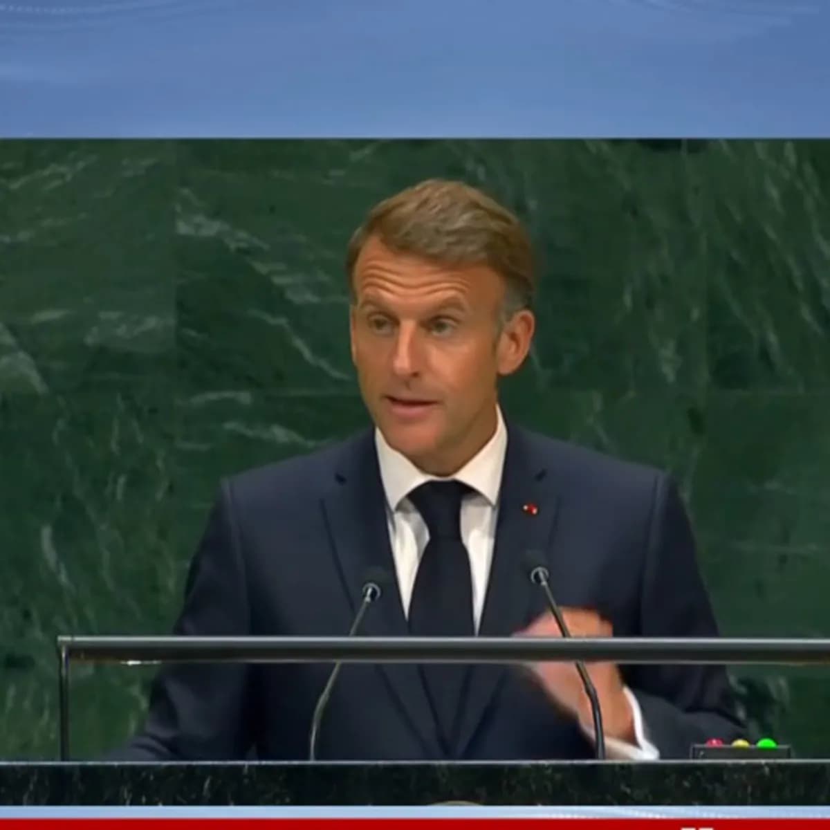 Macron'dan BM'de açıklama: "Gazze'de sözde barış var"