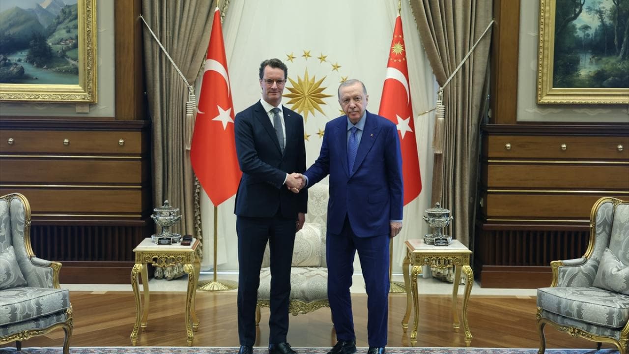 Cumhurbaşkanı Erdoğan, Almanya'nın Kuzey RenVestfalya Eyaleti Başbakanı Wüst'ü kabul etti