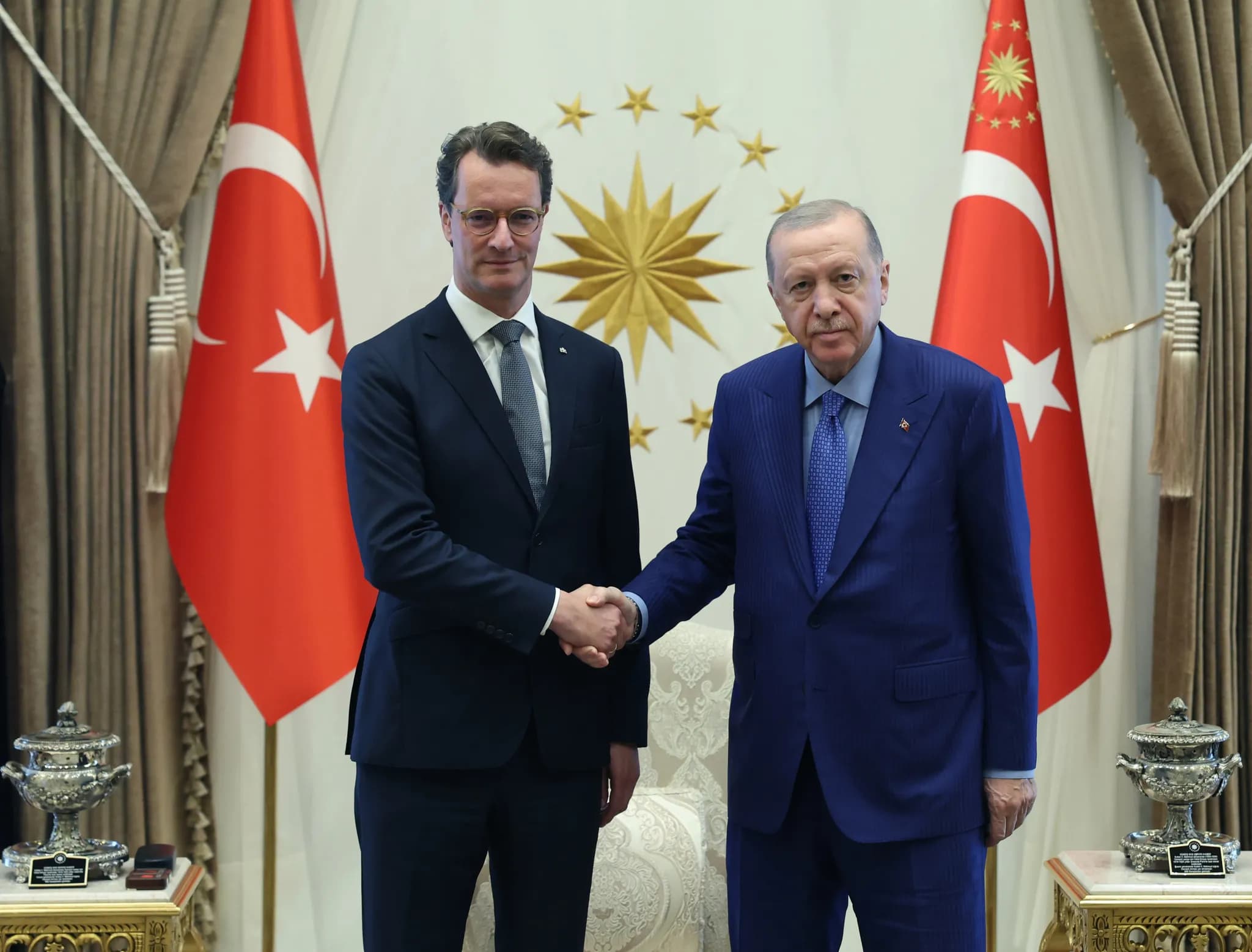 Başkan Erdoğan Kuzey Ren-Vestfalya Eyaleti Başbakanı Wüst'ü kabul etti