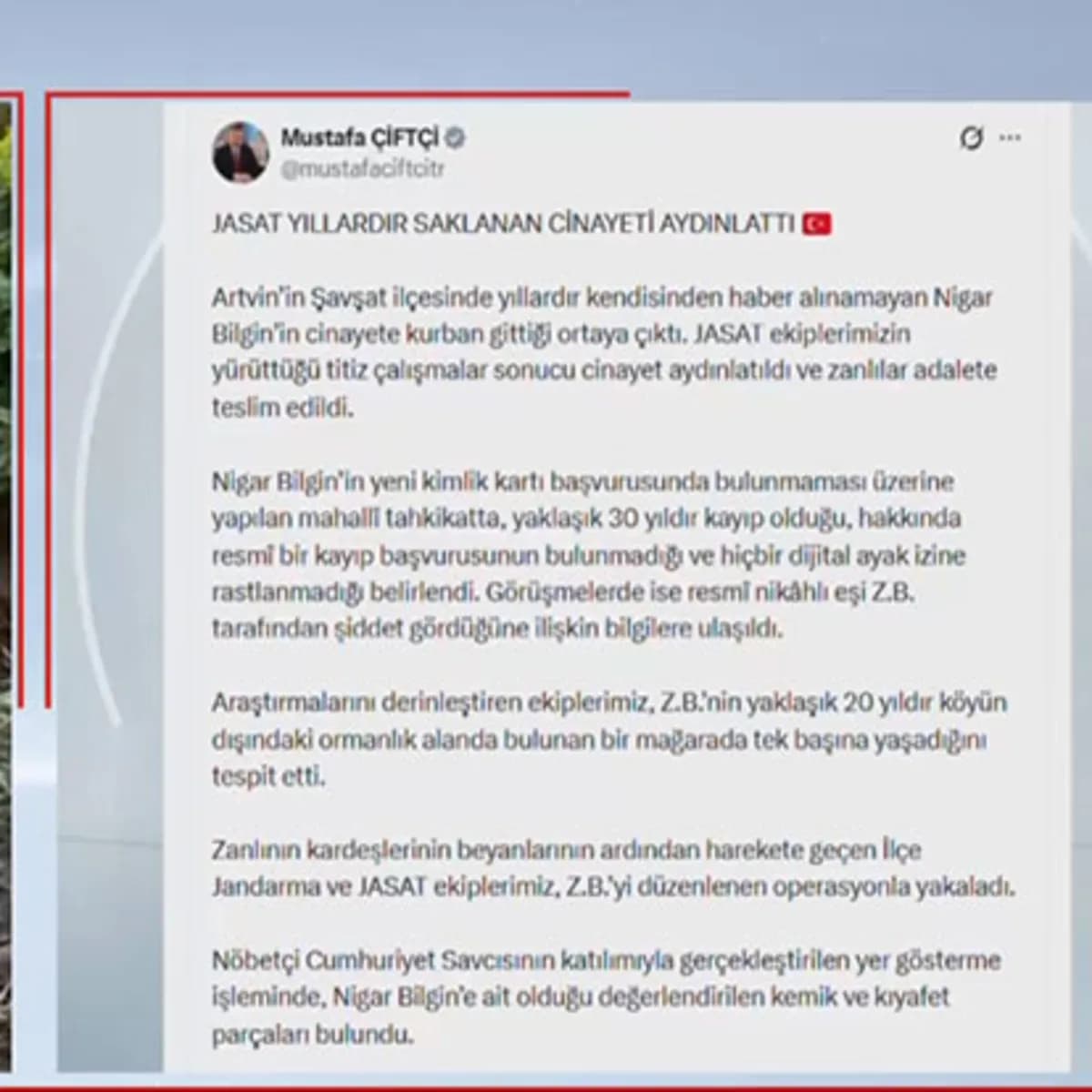 30 yıllık sır çözüldü! JASAT, Nigar Bilgin cinayetini aydınlattı