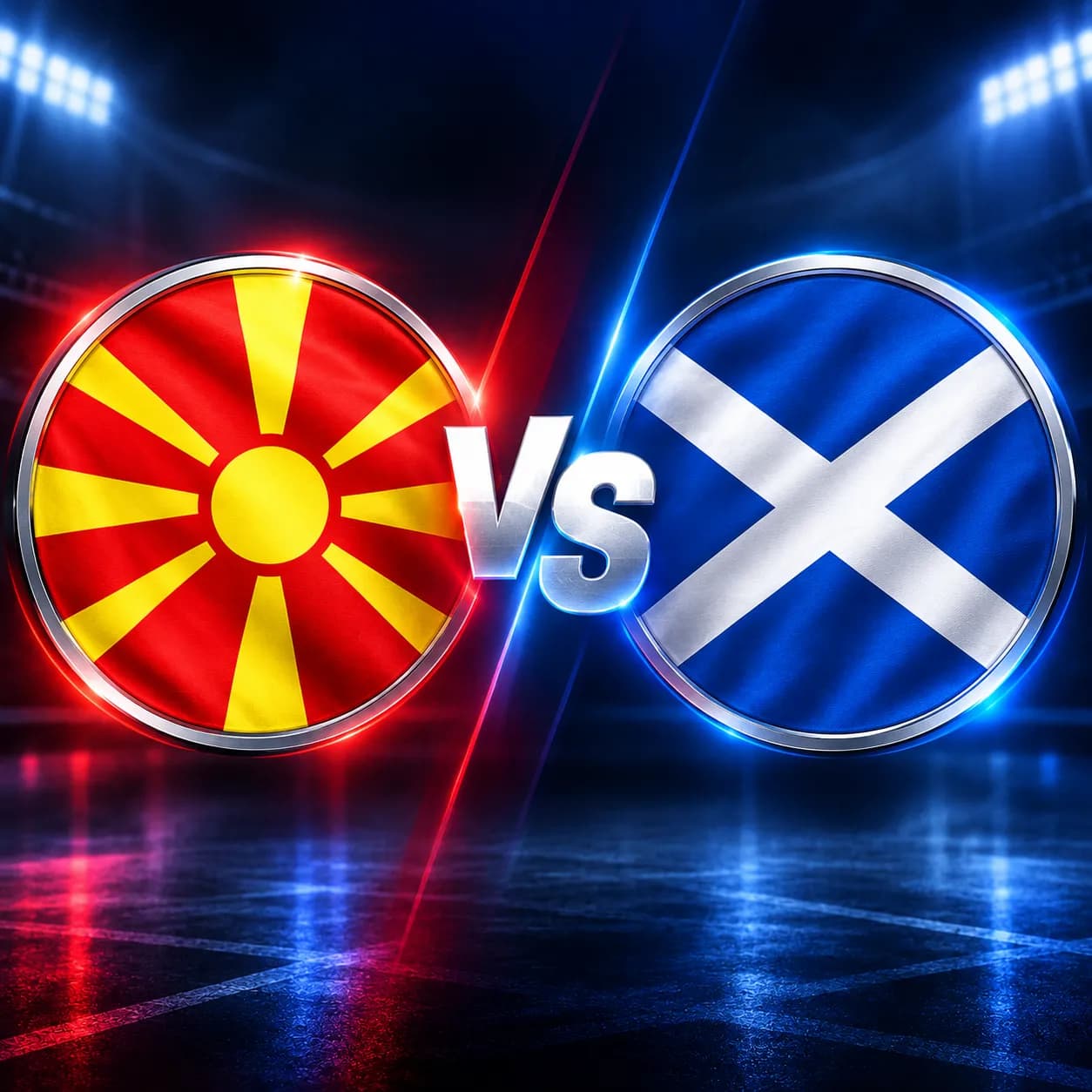 Futbol resitali A Para ekranlarında: Kuzey Makedonya ile İskoçya karşı karşıya
