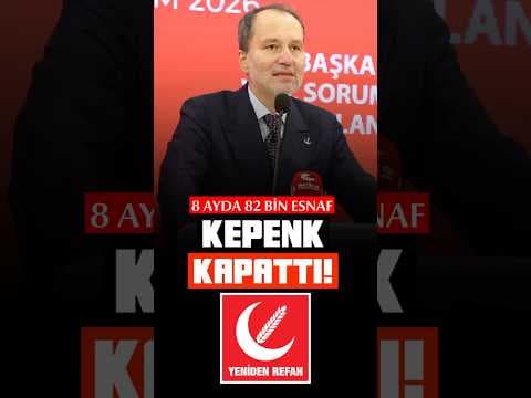 Fatih Erbakan'dan esnaf kredileri ve karşılıksız çekler üzerinden hükümete tepki