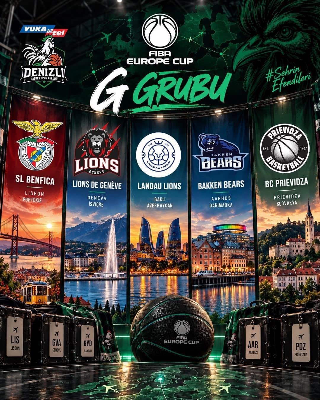 Y. Denizli Basket Avrupa Sahnesine Çıkıyor
