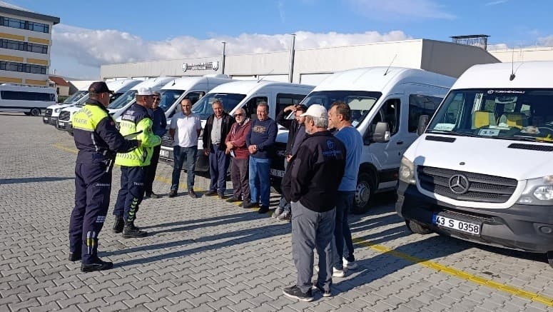 Kütahya'da Servis Araçlarına Sıkı Denetim