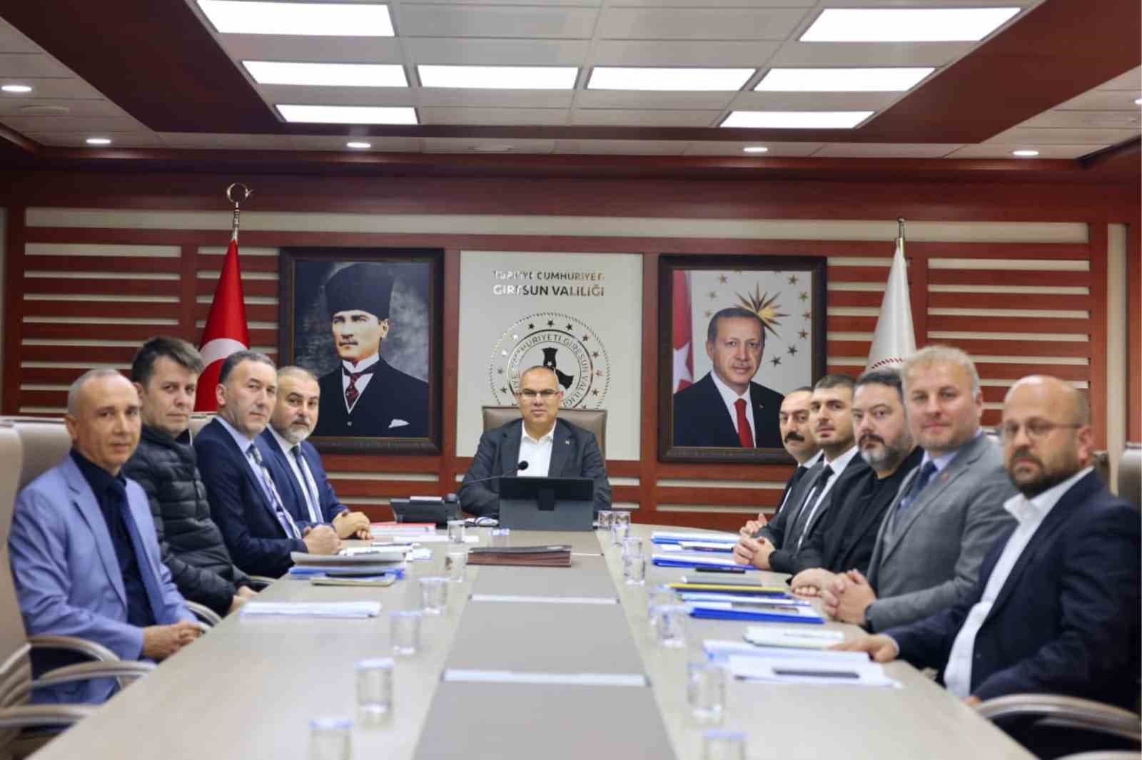 Giresun'da İl Özel İdaresi Yatırımları Gözden Geçirildi