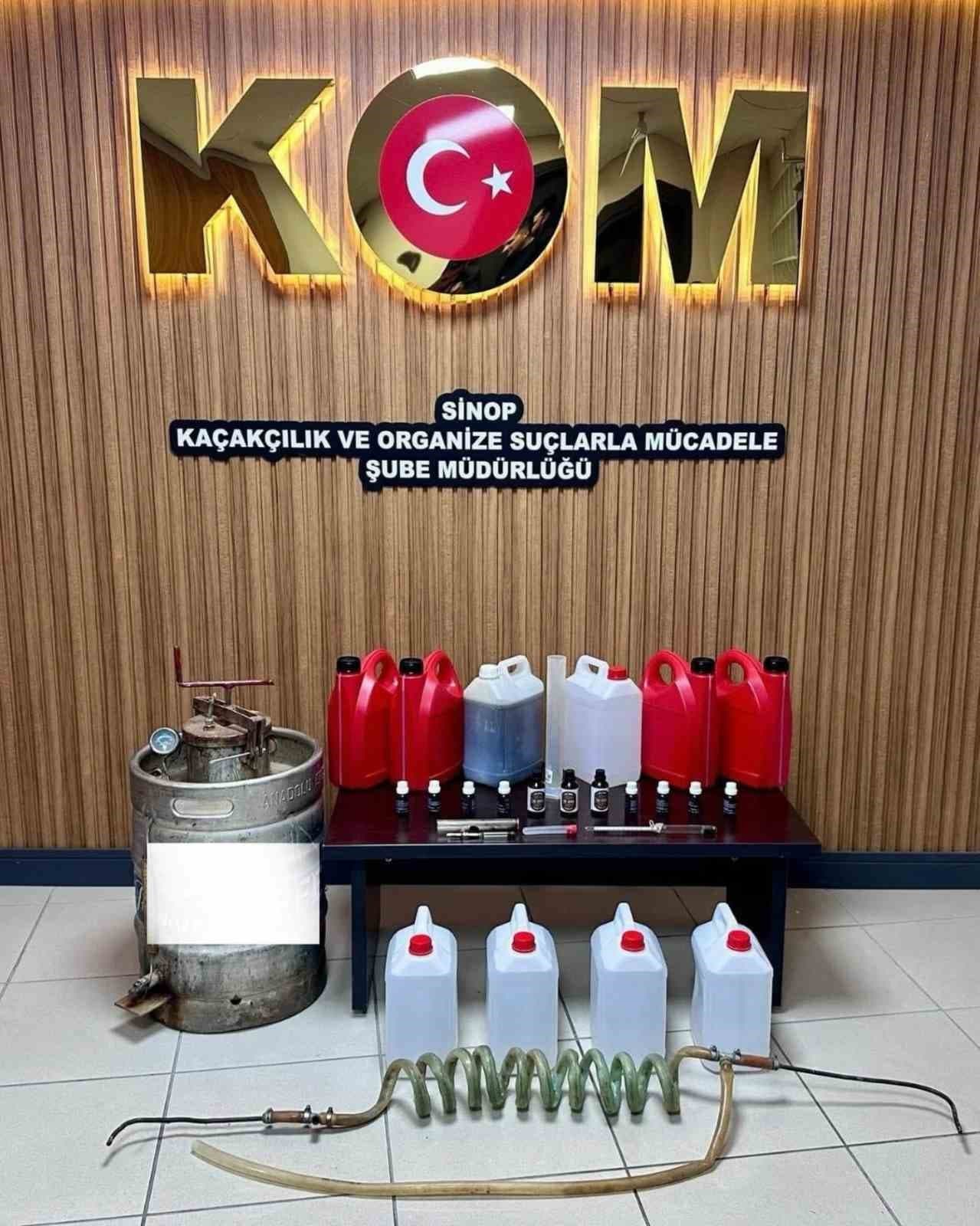 Sinop'ta Sahte Alkol Baskını: Bir Kişi Gözaltında
