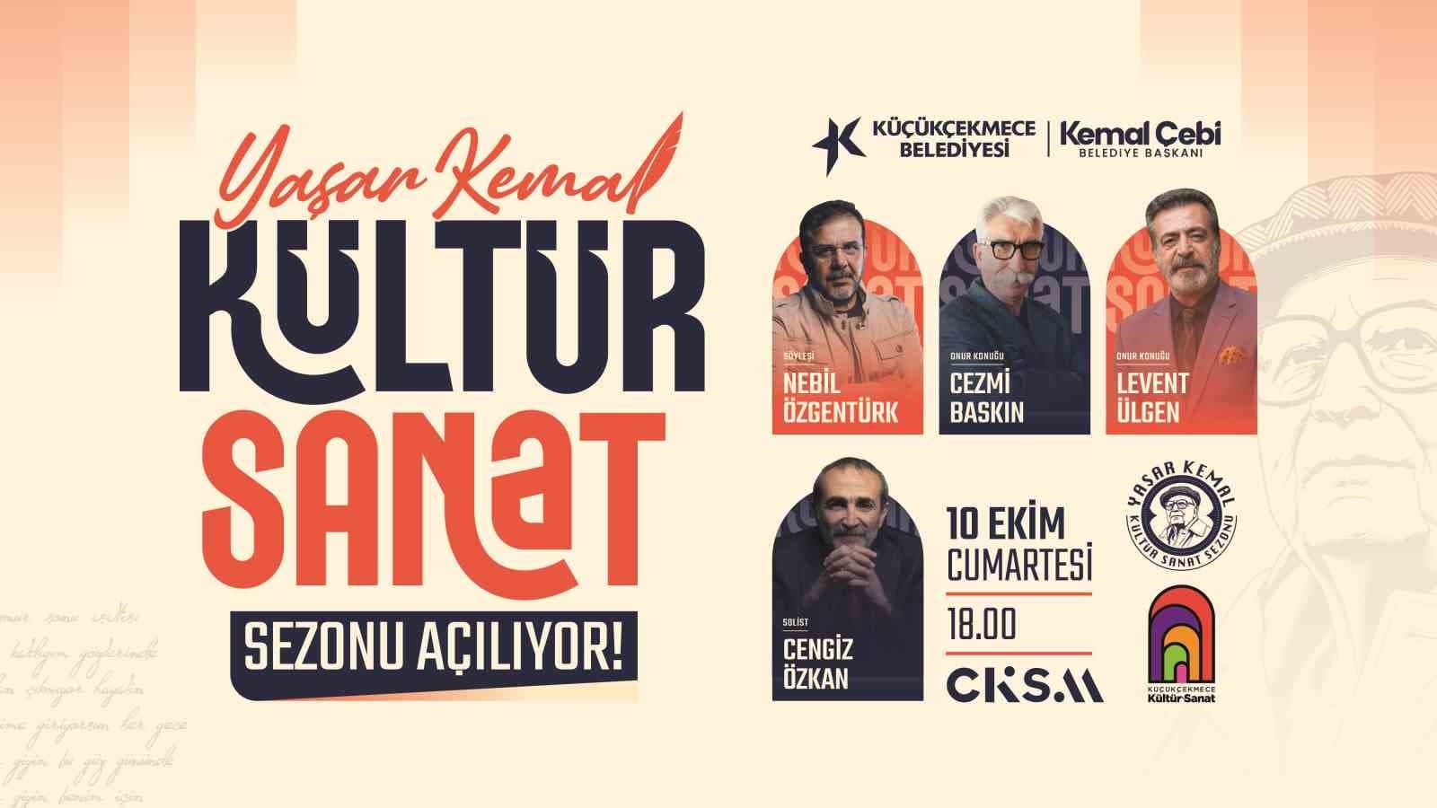 Küçükçekmece'de Kültür Sanat Sezonu Yaşar Kemal'e Adandı