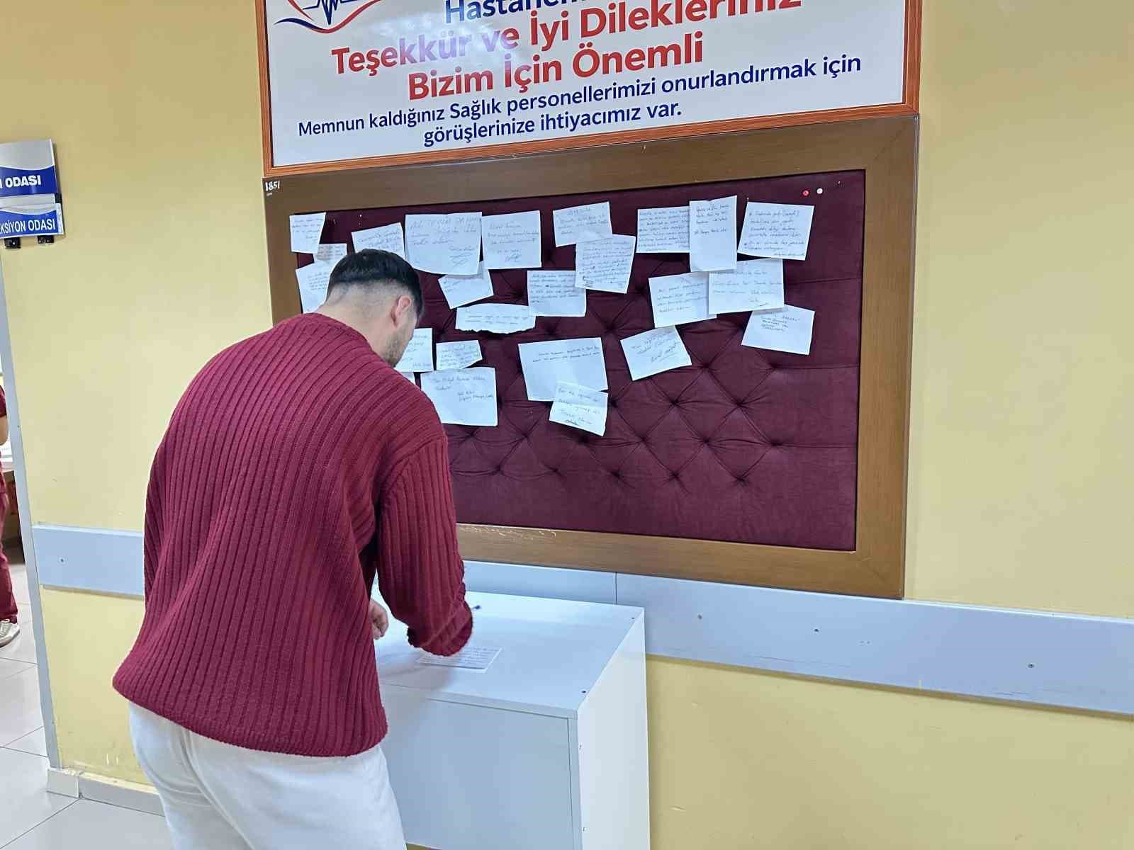 Midyat Devlet Hastanesi'nde Personel Motivasyonu İçin 'Teşekkür Köşesi' Kuruldu